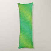 Coussins Longs Acceptation | Motif de Shibori jaune bleu (Dos (Vertical))