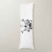 Coussins Longs Accueil Citrouille de chauves-souris, Chat noir, V (Devant (Vertical))