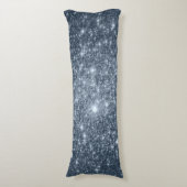 Coussins Longs Acier foncé Bleu Étoiles Corps Oreiller (Devant (Vertical))