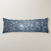 Coussins Longs Acier foncé Bleu Étoiles Corps Oreiller (Devant)