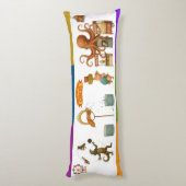 Coussins Longs actes du cirque Dingaling Bros (Dos (Vertical))