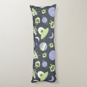 Coussins Longs Adorable Green Aliens Space Ships UFO Kids (Dos (Vertical))