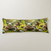 Coussins Longs Adorable Green Frog Body Pillow (Dos)
