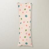 Coussins Longs Adorable mignon pois motif rose moderne vert (Devant (Vertical))