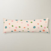 Coussins Longs Adorable mignon pois motif rose moderne vert (Devant)