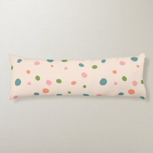 Coussins Longs Adorable mignon pois motif rose moderne vert
