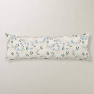 Coussins Longs Adorable pastel safari zèbre motif pépinière rose