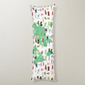 Coussins Longs Adventure Attend les véhicules de la carte mondial (Dos (Vertical))