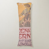 Coussins Longs Affiche de Zdenka Cerny par Alphonse Mucha (devant Vertical)