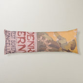 Coussins Longs Affiche de Zdenka Cerny par Alphonse Mucha (Dos)