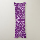 Coussins Longs Africain Violet Safari Giraffe (Dos (Vertical))