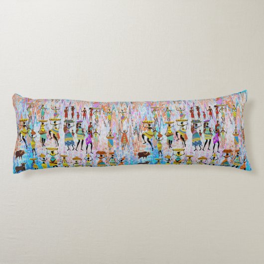 Coussins Longs African Village (Dos)