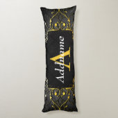 Coussins Longs Ajoutez votre nom et vos initiales (Dos (Vertical))