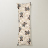 Coussins Longs Akita American Japanese Inu Sable Peinture Chien A (Dos (Vertical))