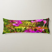 Coussins Longs Alaskan Fireweed Fleur sauvage rose Abstrait (Devant)