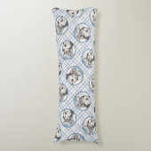 Coussins Longs Alaskan Malamute Peinture Mal Mally Sled Chien Art (Devant (Vertical))