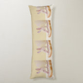 Coussins Longs Albino Aardvark & Sprinkle Toast – Minimal Whimsy (Dos (Vertical))