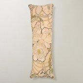 Coussins Longs Alfonse Mucha Art Nouveau Peonies (Devant (Vertical))