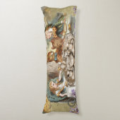 Coussins Longs Alice Adventures in Wonderland Mad Tea Party (Devant (Vertical))