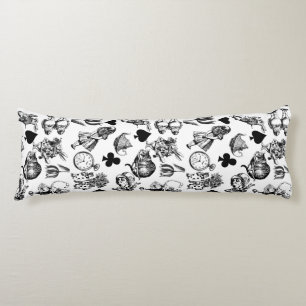 Coussins Longs Alice White Rabbit Wonderland Classic