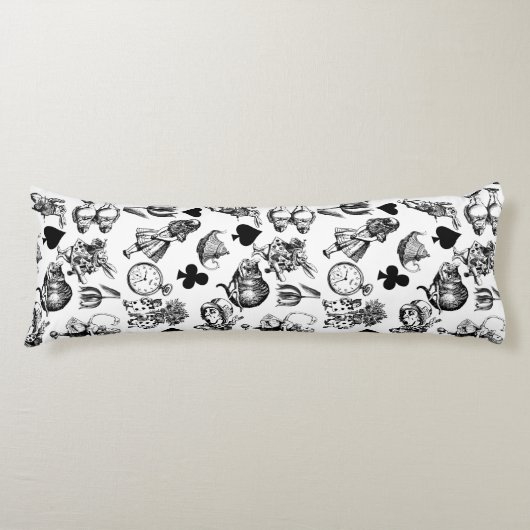 Coussins Longs Alice White Rabbit Wonderland Classic (Devant)
