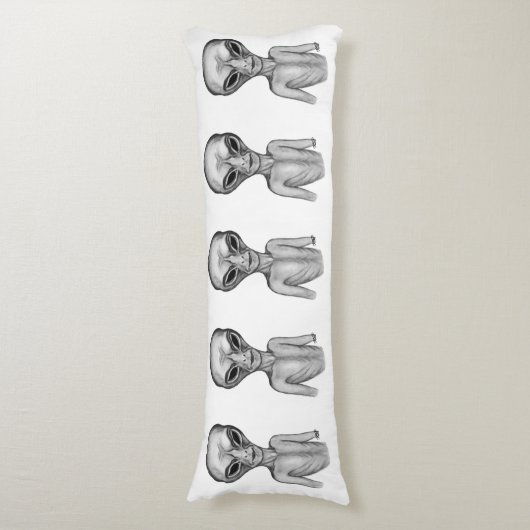 Coussins Longs Alien gris (devant Vertical)