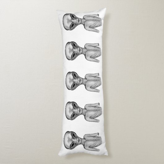 Coussins Longs Alien gris (Dos (Vertical))
