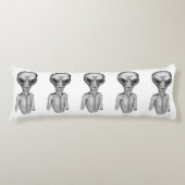 Coussins Longs Alien gris (Devant)