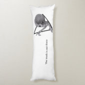 Coussins Longs Alien gris, la vérité est là (Dos (Vertical))