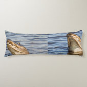 Coussins Longs Alligator américain (Devant)