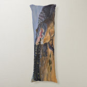 Coussins Longs Alligator américain peint (Devant (Vertical))