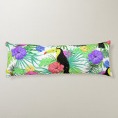 Coussins Longs Almohada Tucanes Y Flora Tropical (Dos)