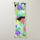 Coussins Longs Almohada Tucanes Y Flora Tropical (Devant (Vertical))