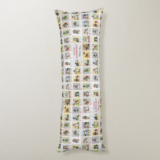 Coussins Longs Alphabet de chat, Louis Wain (Dos (Vertical))