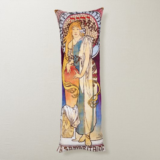 Coussins Longs Alphonse Mucha (Dos (Vertical))