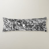 Coussins Longs Aluminium Foil Design couleur argent (Devant)