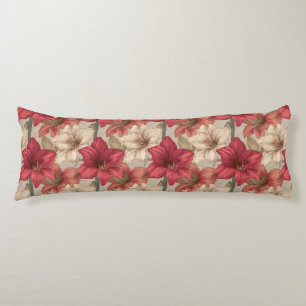Coussins Longs Amaryllis Nature Décoration de Maison de Plage Coi