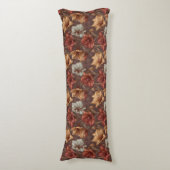 Coussins Longs Amaryllis Texture Décoration Maison Floral Wedge (Devant (Vertical))