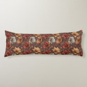 Coussins Longs Amaryllis Texture Décoration Maison Floral Wedge (Devant)