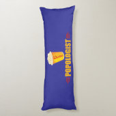 Coussins Longs Amateur de Popcorn Drôle (Dos (Vertical))
