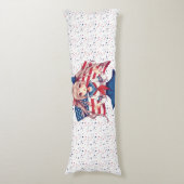 Coussins Longs Américaine patriotique fille d'anime (Devant (Vertical))