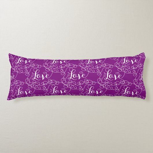 Coussins Longs AMOUR motif transparent blanc avec LIGNES (Devant)
