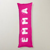 Coussins Longs AMOUR Oreiller corps rose EMMA (Dos (Vertical))