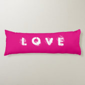 Coussins Longs AMOUR Oreiller corps rose EMMA (Devant)