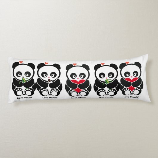 Coussins Longs Amour Panda® (Dos)