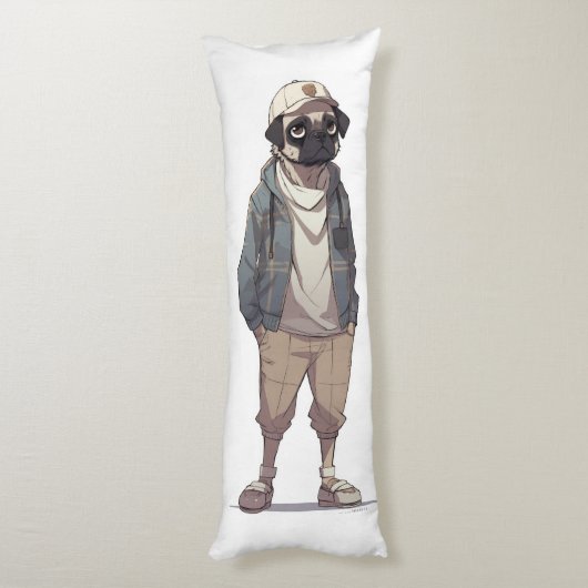 Coussins Longs Amusant Carlin Anime (Dos (Vertical))