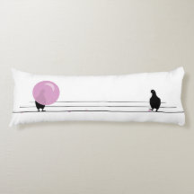 Amusant mignon Bubble rose Oiseaux de gomme sur un