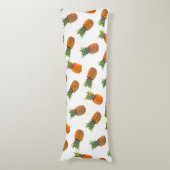 Coussins Longs Ananas sur fond blanc (Devant (Vertical))