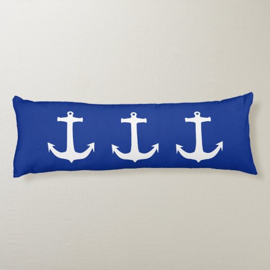 Coussins Longs Ancre blanche + votre fond d'écran & idées (Dos)