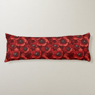 Coussins Longs Anémones Décor Esthétique Botanique Hawaïen Vers l